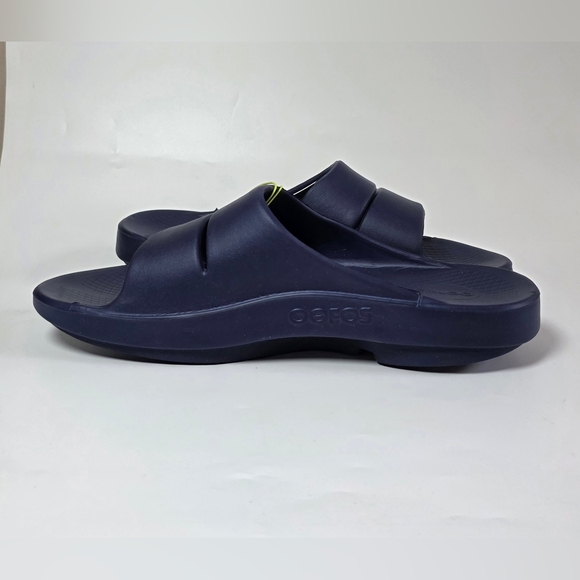 OOFOS Ooahh NWT Navy Slide Sandal Size M 13/ W15 - Picture 4 of 11
